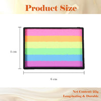 Mikloven Macaron Pastel Face Paint Palette, 6 Colors, Water Soluble & Quick Drying, Safe & Skin-Friendly, Compact Portable, Professional Makeup for Theatre, Carnival, Cosplay Parties(25g)