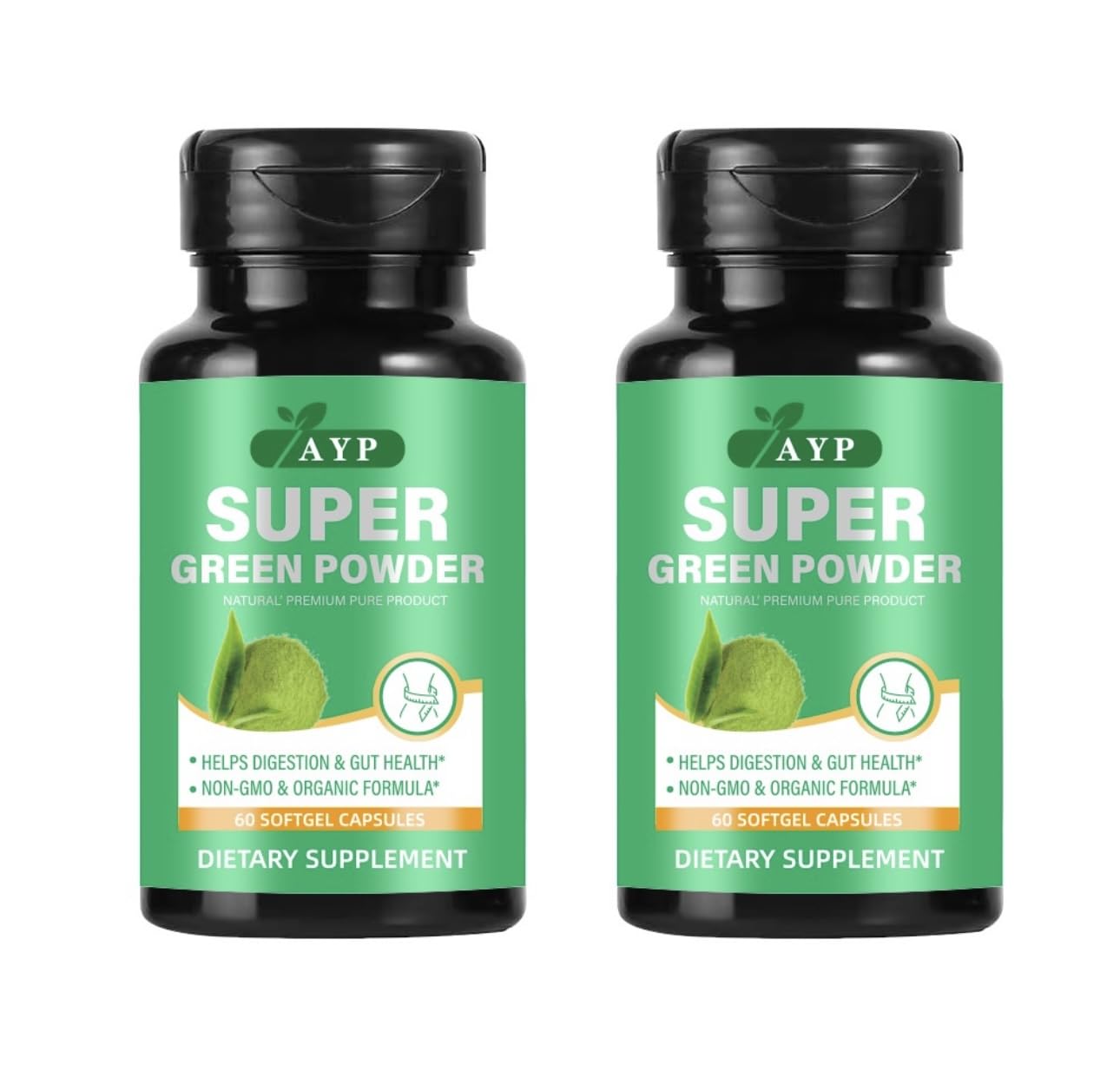 AYP Distribution Advanced Superfood Powder 60 Softgel Capsules – Organic Premium Super Greens Blend with Ashwagandha KSM-66, 20+ Natural Nutrient-Rich Ingredients for Immunity and Energy | Vegan, Non-GMO