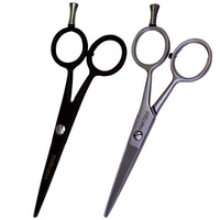 YNR Instruments England | Beard Moustache Scissors | Professional German Steel Mustache Trimming | Hand Forged Precision Edge Men Facial Hair Grooming Kit All Body Hair (Black)