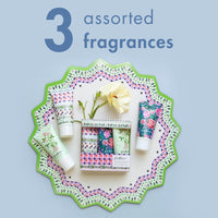 Heathcote & Ivory Cath Kidston Hand Creams 30ml x3, 3 Fragrances, Hand Moisturiser, Fits in Pocket, Handbag, Backpack or Toiletry Bag, Beauty Gift For Her, Travel Size, Vegan and Cruelty Friendly