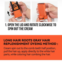 Generic Long-Lasting Temporary Hair Colour Brush, 20g (Dark Brown)