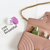 12 pcs 5 Gram/5ml Jars with 1 Mini Spatulas, Sample Pots, Mini Jars With Lids, Sample Containers Pots, For Samples, Eye Shadow Lip Balm, and Makeup (5ML, Pink)