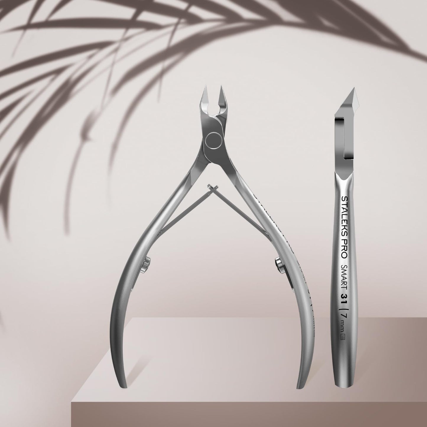 STALEKS PRO Cuticle Nippers Staleks 3mm / 4mm/ 5mm / 7mm Smart 31 Staleks Manicure Pedicure Tools (7mm)