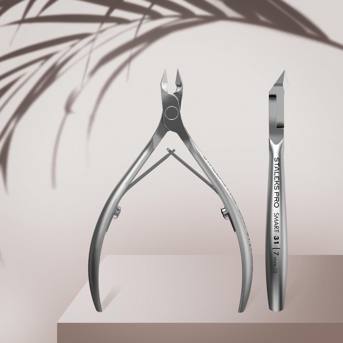 STALEKS PRO Cuticle Nippers Staleks 3mm / 4mm/ 5mm / 7mm Smart 31 Staleks Manicure Pedicure Tools (7mm)