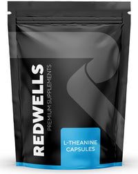 L-Theanine Capsules REDWELLS Anxiety Stress No Additives Strong 300mg - 120 Pack