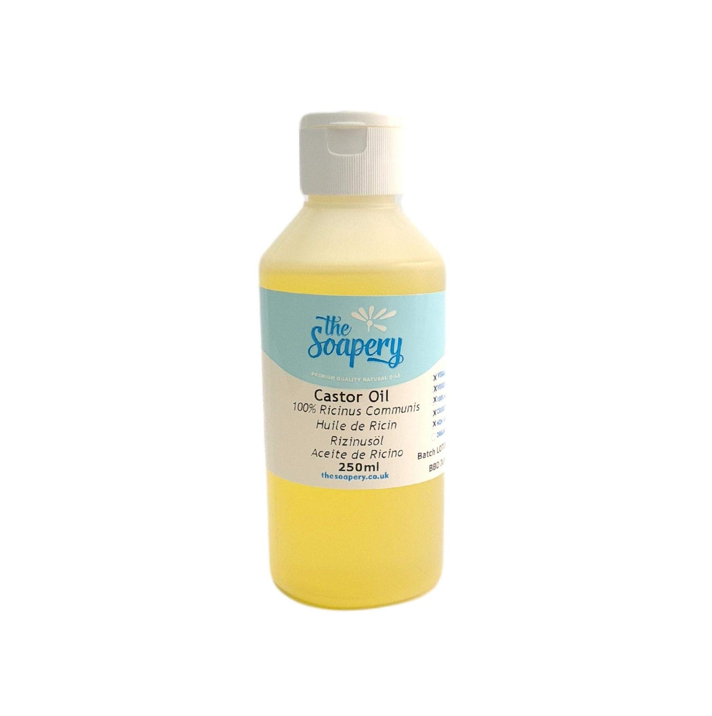 The Soapery Castor Oil - 250ml - Pure and Cold Pressed
