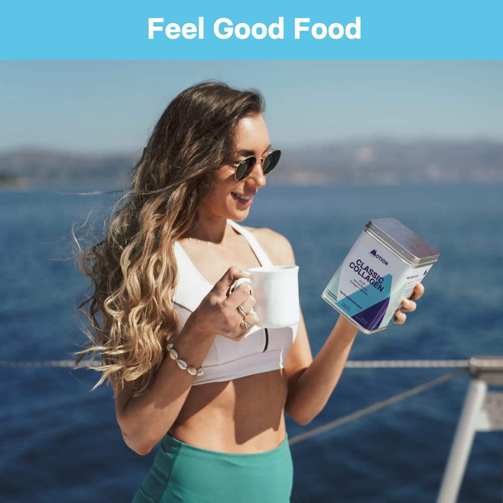 Motion Nutrition Collagen Powder (Unflavoured) - Complete Protein Source with Bovine and Marine Peptides Grass-Fed and Sustainably Sourced Ingredients