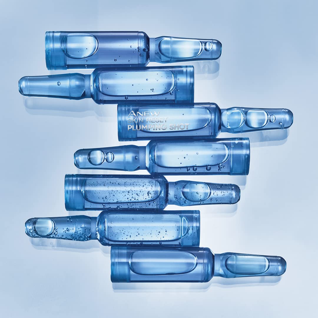Avon Anew Skin Reset Plumping Shots, Formulated with Protinol™ Technology for Smoother, Plumper-Looking Skin, Pack of 7 x 1.3ml