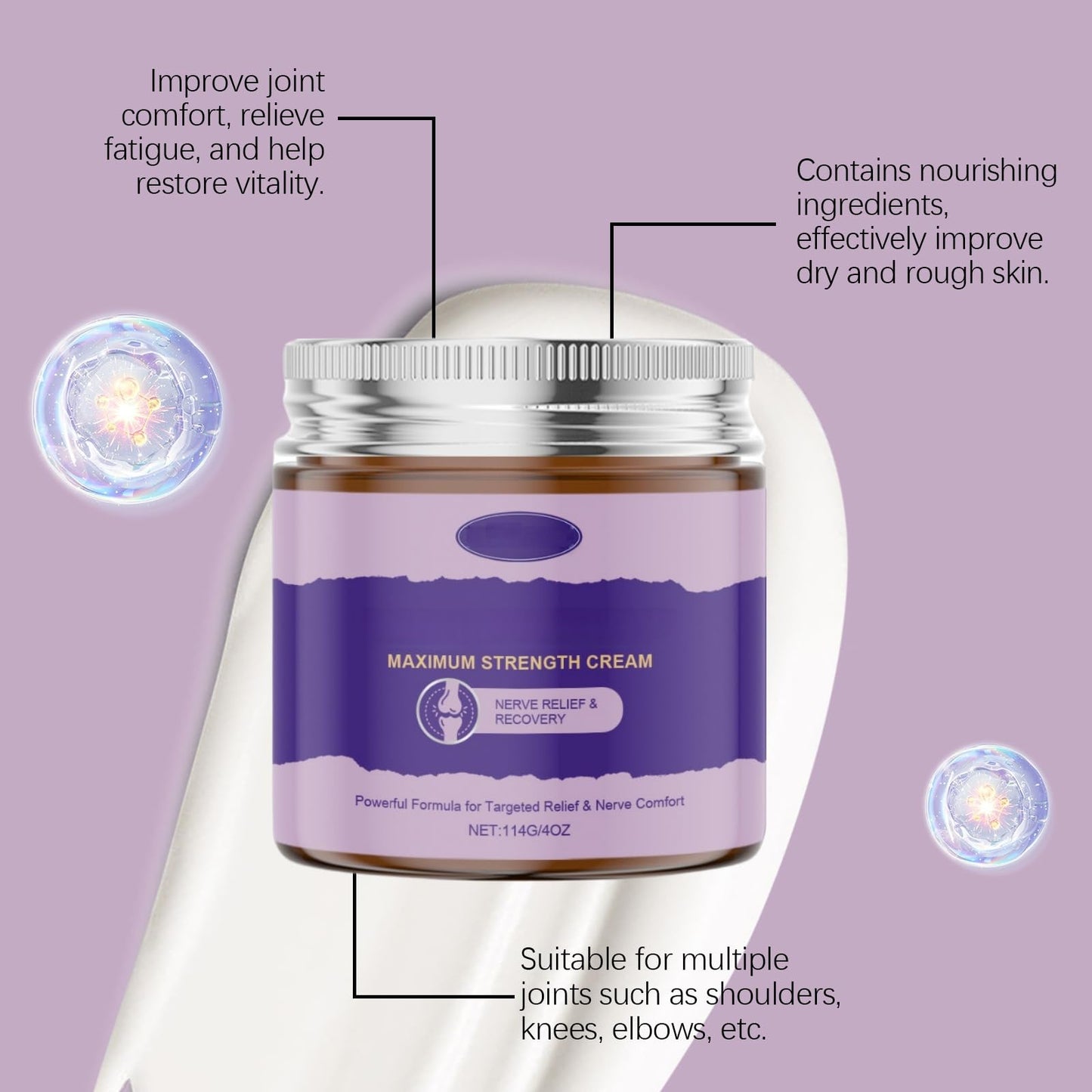ChunBin Neurop/athy Maximum Strength Cream,Cream for Pai/n Relief Extra Strong,Multi Effect Body Massage Cream,Neur/opathy Pa-In Cre/am for Feet,Ner/ve Relief & Recovery,Soothing Gel,Pai/n-rel/ieving Cre/am