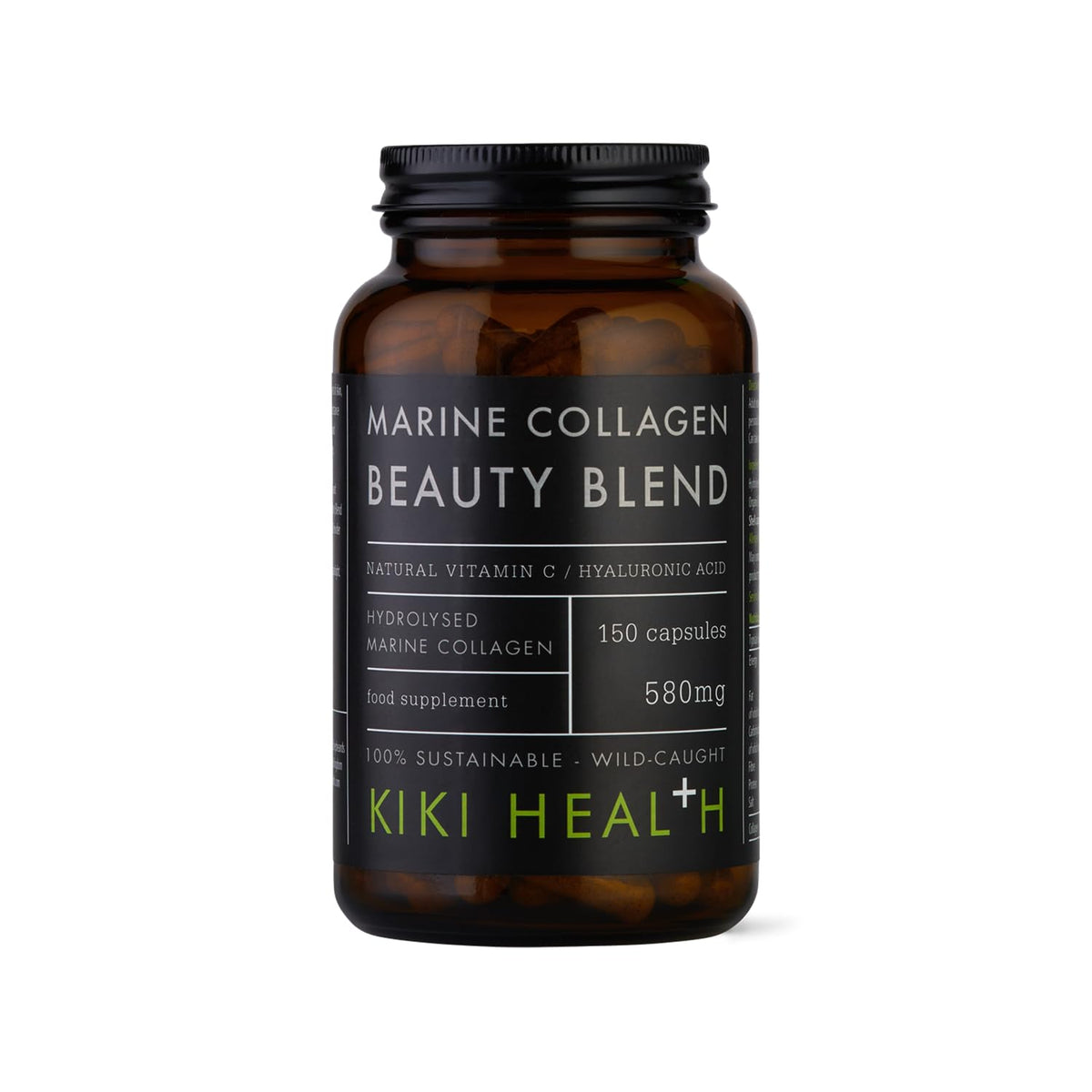 KIKI HEALTH KIKI Health Marine Collagen Peptides Beauty Blend | Vital Protein Supplement for Skin, Hair Nails, Bones, Joints & Digestion | Hydrolysed Collagen with Vitamin C and Hyaluronic Acid - 150 Capsules