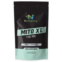 Nutrality Mito XL Supplement, 738mg | Mitochondrial Energy Optimizer, Healthy Mitochondria, Cellular Energy, Cognitive Support, Brain Health | 1 Month Supply, 60 Vegan-Friendly Capsules