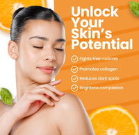 Premium Glutathione 500mg & Vitamin C 500mg Effervescent Tablets - Orange Flavour, Skin Brightening & Antioxidant Supplement, Vegan, Non-GMO - 20 Tablets by Ayaani