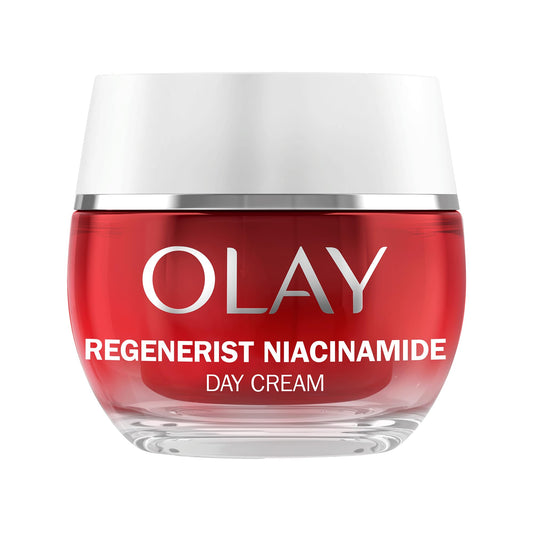 Olay Regenerist Niacinamide Day Cream Face Moisturiser, Skincare with Niacinamide 99% Purity and Antioxidant Vitamin E. Anti Aging Skin Care: Renews, Firms and Hydrates. 50ml