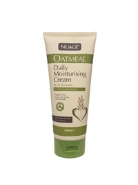 Nuage Oatmeal Daily Moisturizing Cream for All Skin Types with Soothing Oatmeal Extracts, Hydrating and Nourishing Formula, 200ml Tube