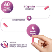 Vedic Essentials Vedic Menopause Supplement | 20 Vitamins, Minerals & Herbs Like Red Clover, Sage, Primrose, Flaxseed, Ginseng | Menopause Support -for Fatigue, Hot Flashes, Mood Swings | UK Made, Vegan, 60 Capsules