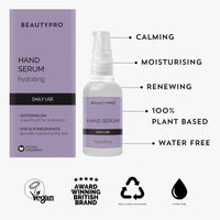 BeautyPro BEAUTYPRO HAND SERUM Daily Use For Hands 30ml | 100% Plant Based Skincare Serum |Hydrating | Nourishing | Energising | Vitamin C, A, K, E | Watermelon | Pomegranate | Kiwi | Organic Lime Oil