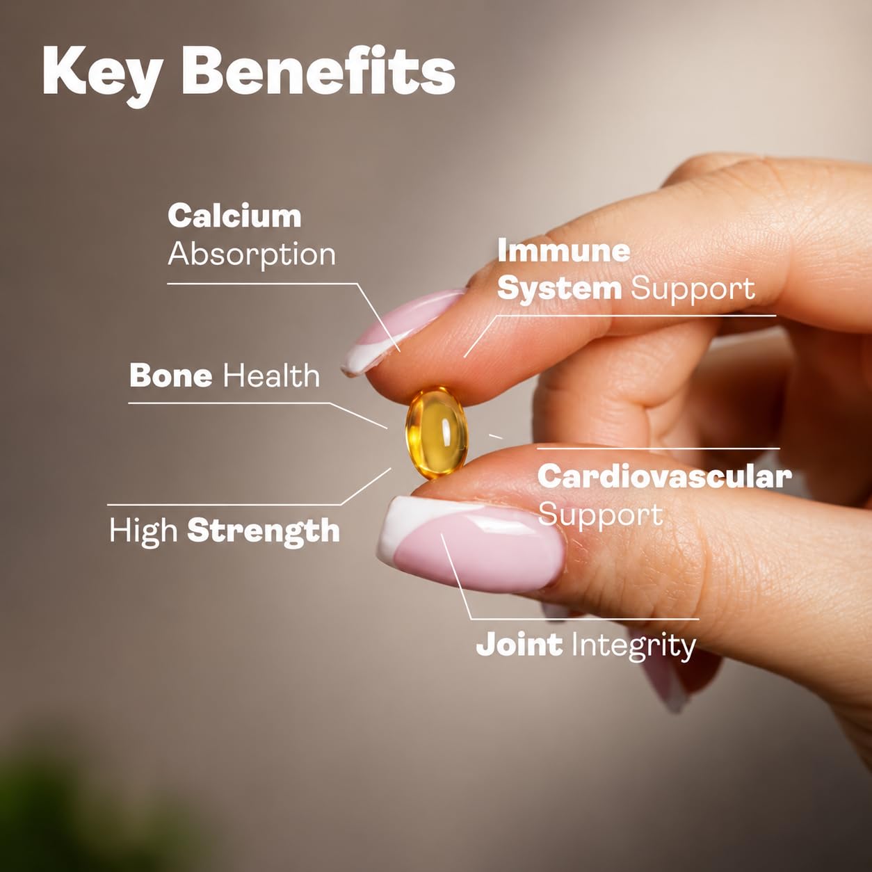 Youth & Earth Vitamin D3 4000UI + Vitamin K2 Mk7 200mcg (3 Months Supply) - Immune System Booster D3 and K2 Vitamin Supplements - Supports Immune Function & Maintains Healthy Bones - 90 Softgels