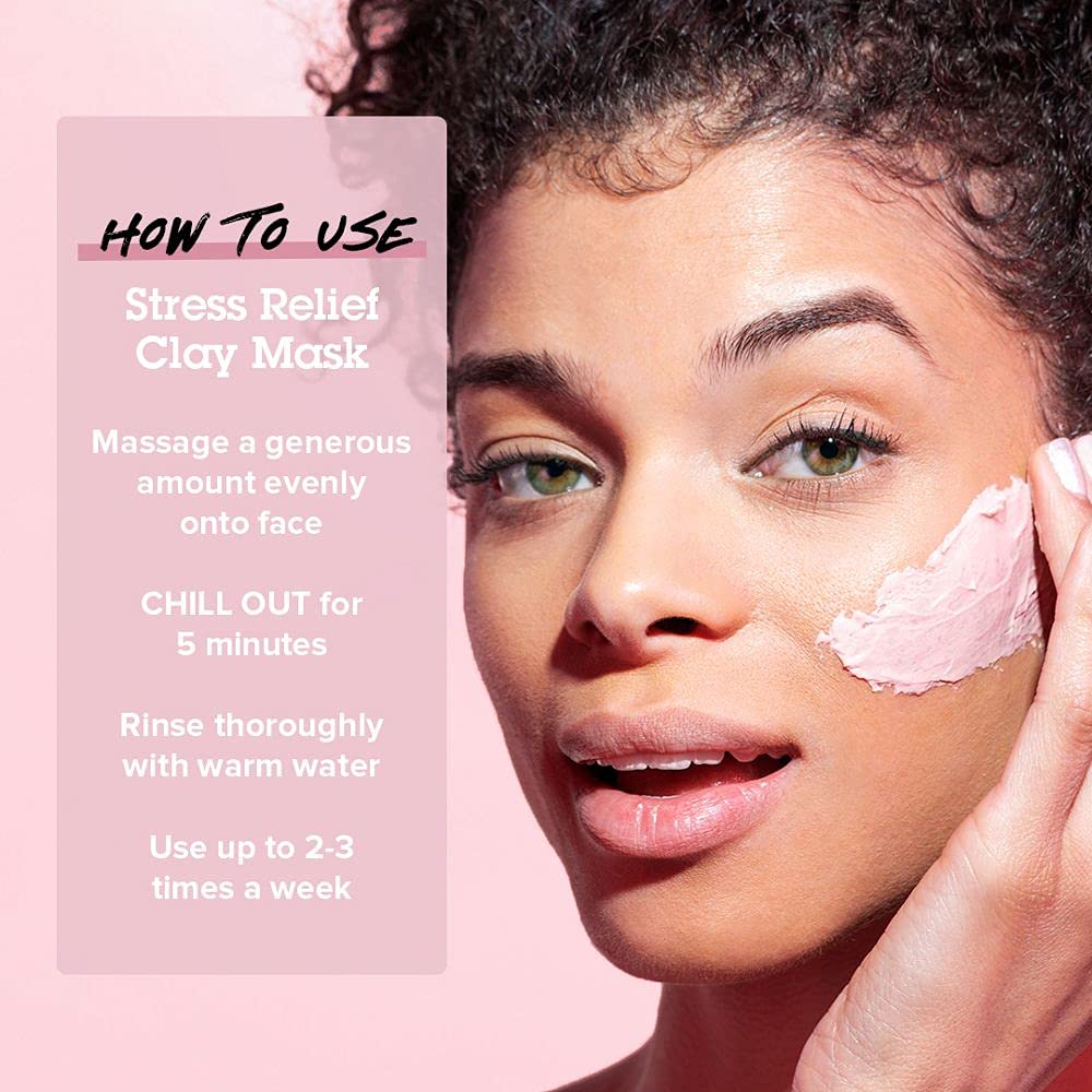 Biore Rose Quartz and Charcoal Stress Relief Clay Mask, 50 ml