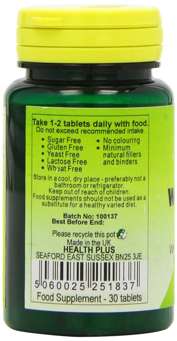 Health Plus Whole Grape Complex Antioxidant Plant Supplement - 30 Tablets