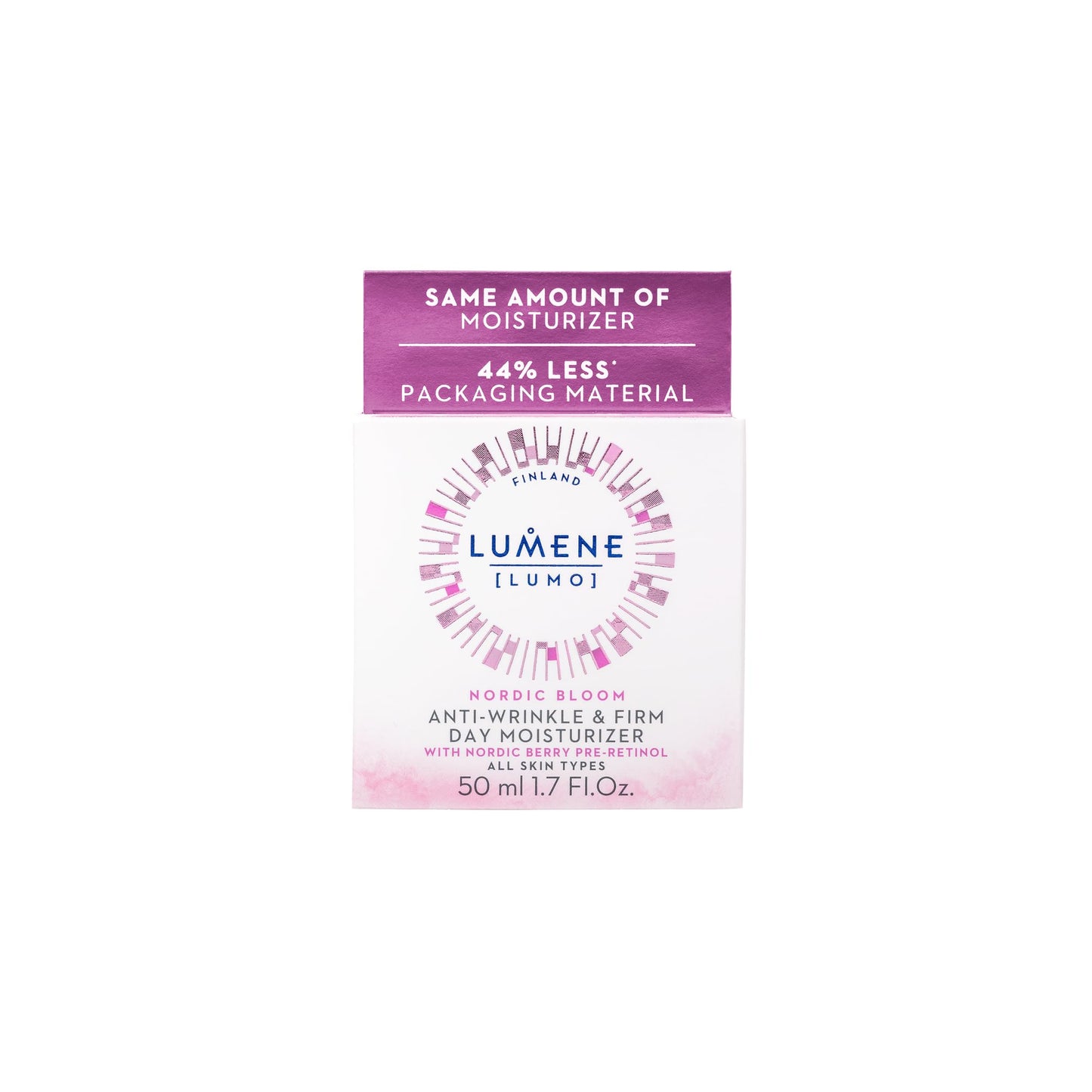 LUMENE Nordic Bloom [LUMO] Anti-wrinkle & Firm Day Moisturizer with Pre-Retinol Complex, Vegan 50 ml