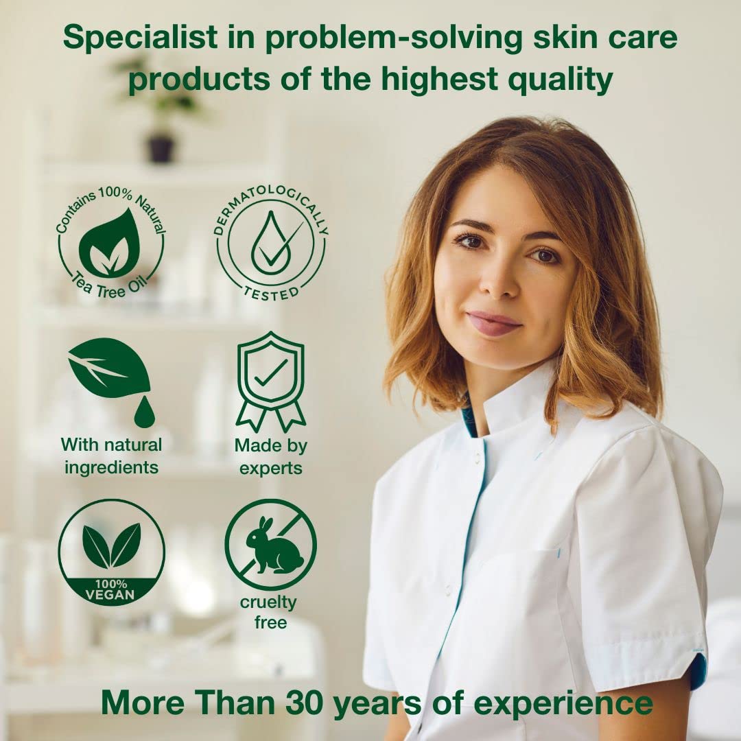 Australian Bodycare Face Cream 100ml - Moisturiser spot treatment, pimple, oily, acne prone skin. Tea Tree Cream Face Moisturiser. Spot Cream and anti blemish moisturiser. 100% Natural Tea Tree Oil.