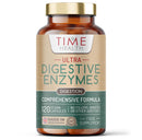 Time Health Ultra Digestive Enzymes Complex – Natural & Comprehensive 18 Enzyme Formula – for Bloating Relief, Regular Movements and Overall Digestion – 120 Capsules – UK Made – Zero Additives