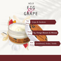 Di Palomo Body Moisturiser Lotion | Wild Fig & Grape Body Butter 200ml | Luxurious Shea Butter Moisturiser for Dry Skin | Vegan Body Lotion for Women | Hydrating Skincare Gift