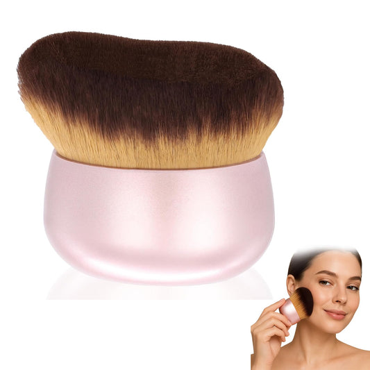 SGFNXB Tanning Brush, Extra Large Pink Fake Tan Brushes, Portable Self Tan Make Up Brush for Body and Face, Oval Body Makeup Brushes For Applying Lotion Foundation Sunscreen