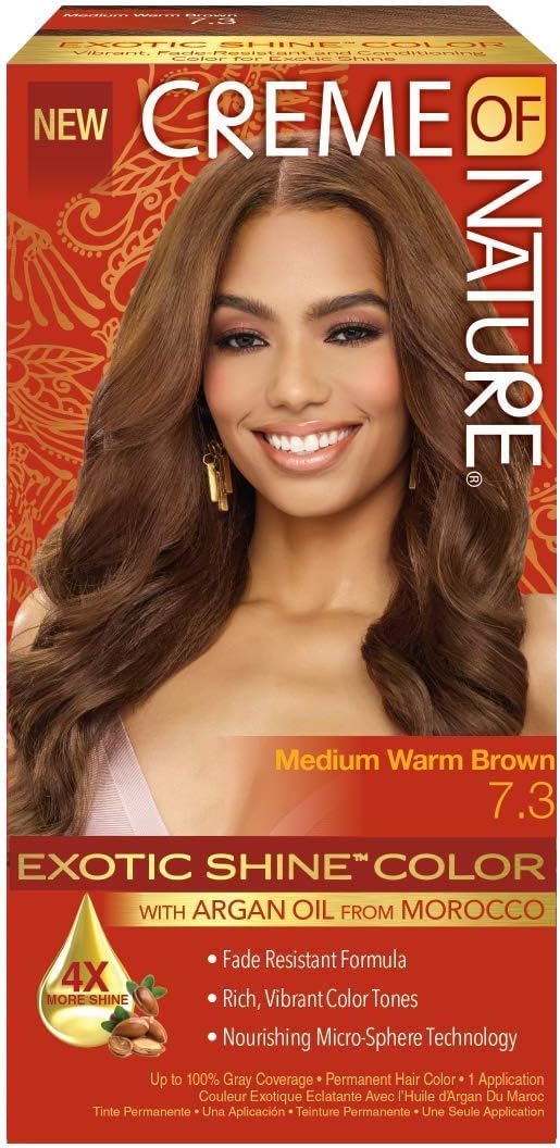 Generic Cream of Nature Exotic Shine Color #7.3 Medium Warm Brown