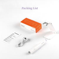 UV Light for Gel Nails, Denabuty Mini U V LED Nail Lamp Handheld with Stand, Portable Nail Dryer Rechargeable USB Cordless, Nail Light with 2 Timers for Fast Drying, White