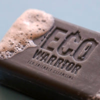 Little Soap Company Eco Warrior Charcoal Clear Skin Soap Bar | Vegan, Cruelty-Free, eco friendly, Natural | Moisturising Charcoal, Grapeseed, and Anti-Bacterial Tea Tree Essential Oils | No SLS or Parabens | 100g