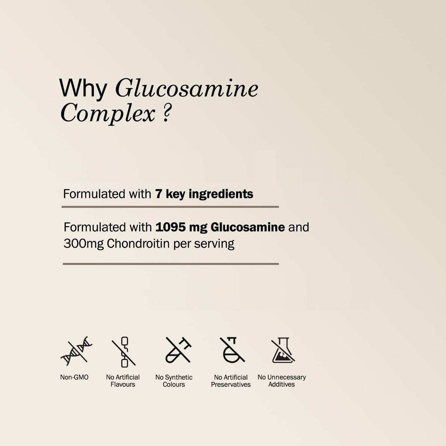 VITAVERUS Glucosamine Complex with Boswellia, Chondroitin, Turmeric, MSM & Quercetin, 90 Capsules