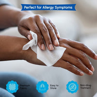 ZOPPER Hayfever Allergy Relief Wipes | Hayfever Wipes | Natural Remedy for Hay Fever -Resealable Pack - Suitable for Face and Hands | Wipes Travel Pack 3 Pack (90 Wipes)