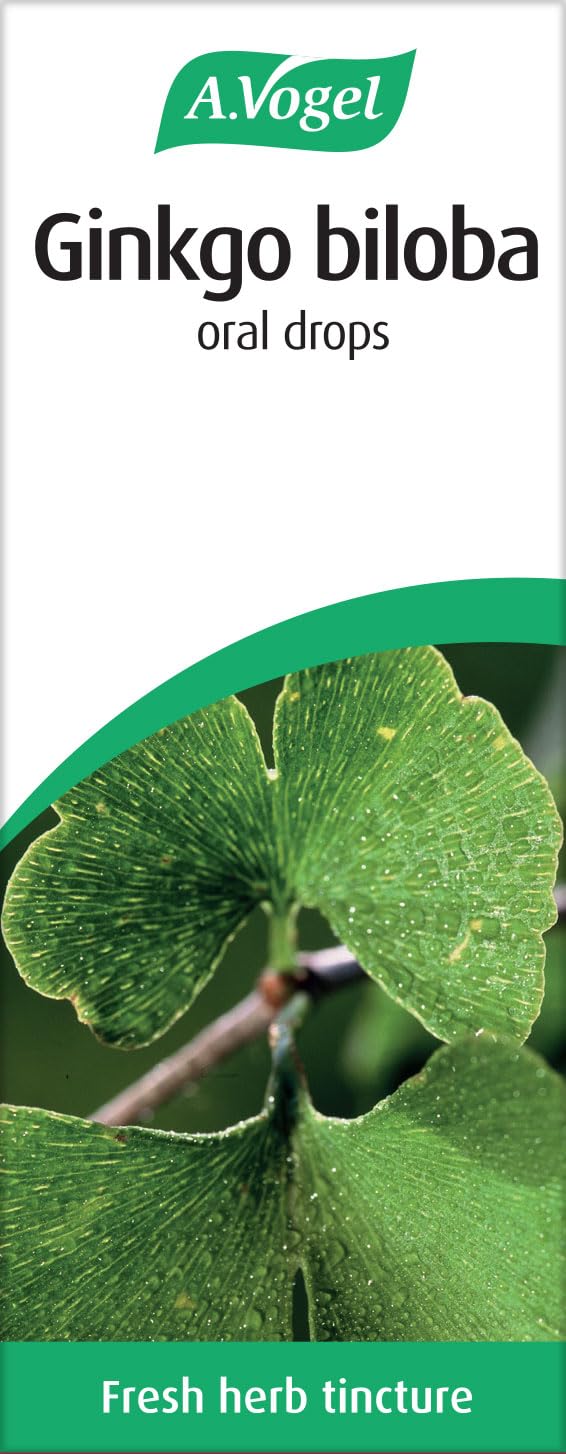 A.Vogel Ginkgo Biloba Drops | Food Supplement | Extract from Fresh Ginkgo Biloba Leaves | Vegan | 100ml