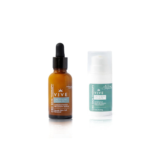 VIVE SkinCare Therapy - Super Intense Ritual Bundle - Recovery Serum - Anti-Blemish Face Cream - Anti-Wrinkle Serum - Antioxidant Serum- Face Cream for Mature Skin
