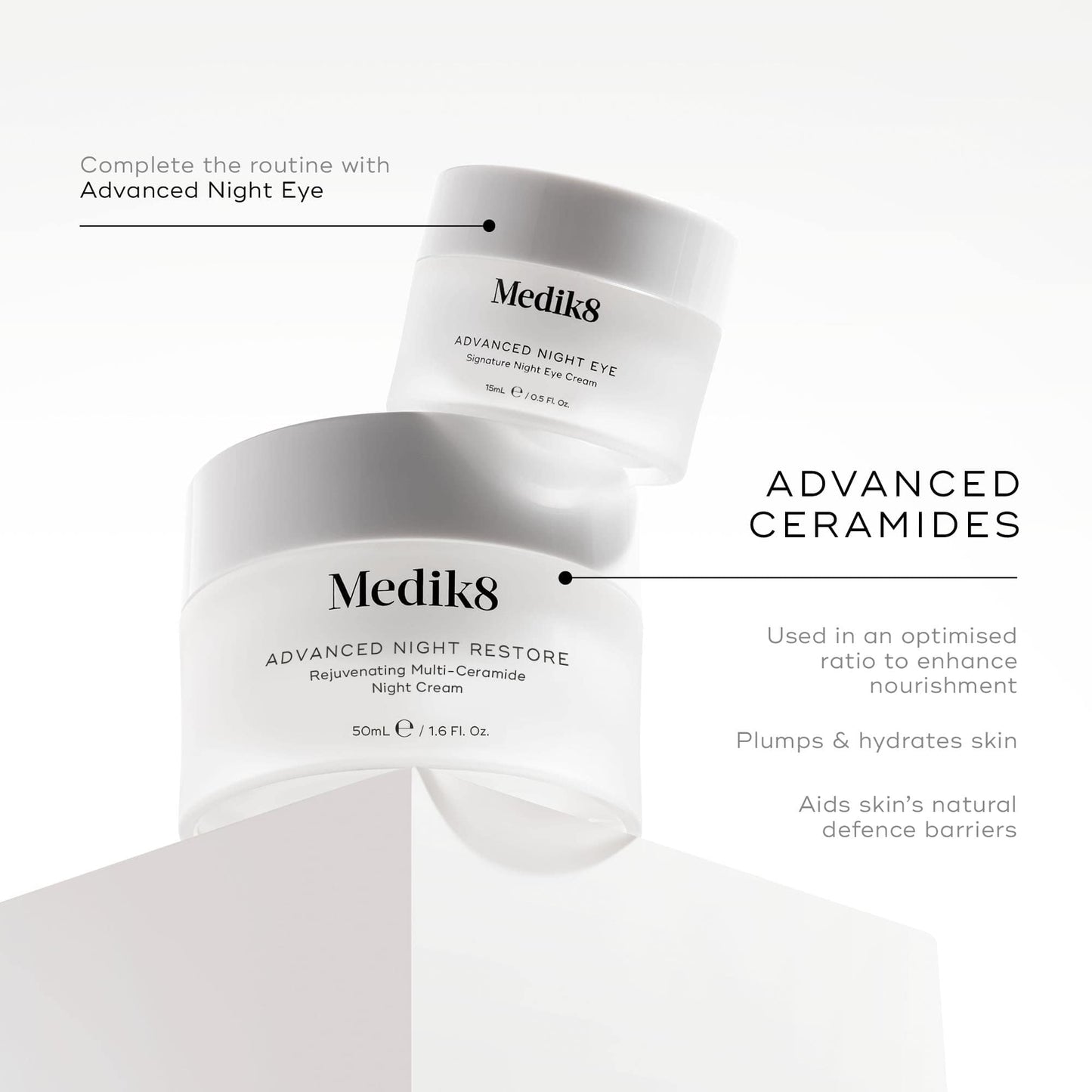 Medik8 Advanced Night Restore - With Optimised Ceramide Complex - Anti-Ageing Cream - Firms, Nourishes & Supports Skin Barrier For Overnight Skin Restoration