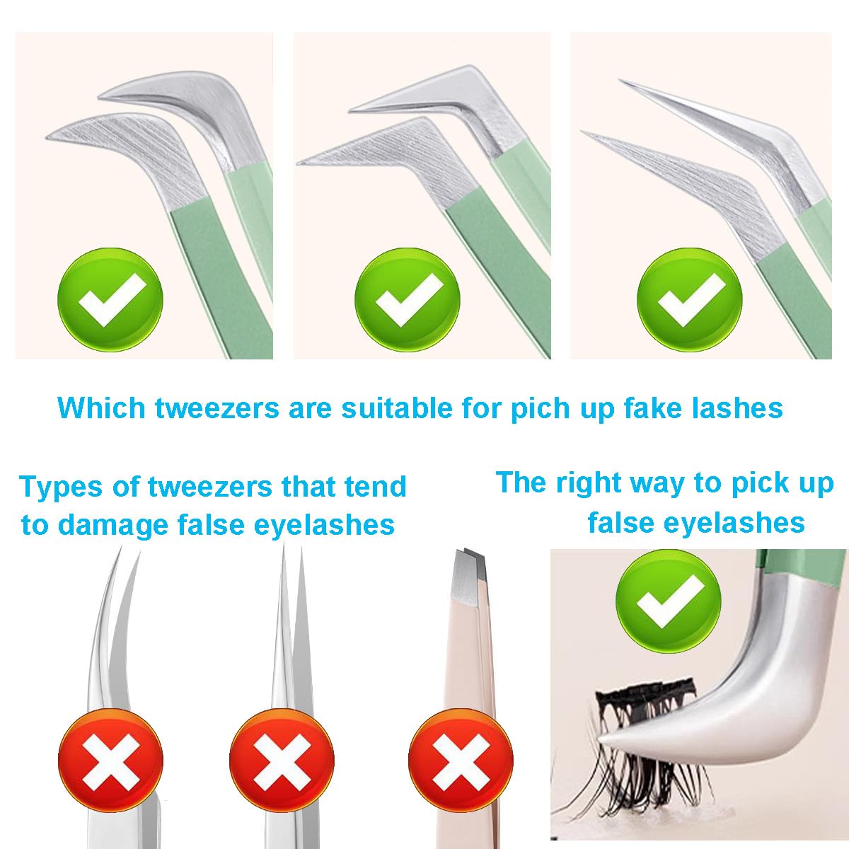 ANQIAOER False Eyelashes Cluster Natural Look Wispy Spiky Wide Stem 11-12-13mm-C Curl DIY Individual Lash Extension Soft Manga lashes for Makeup Use at Home