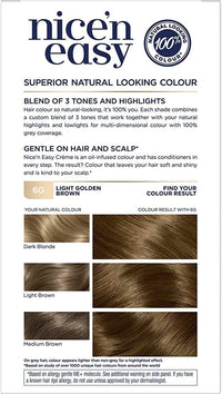 Clairol Nice'n Easy Permanent Hair Dye 110/6R Natural Light Auburn