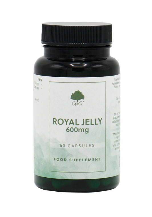Royal Jelly Capsules | 600mg Royal Jelly per Capsule (3:1) Concentrate | from Honey Bees | G&G Vitamins