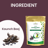 Vedikroots VedikRoots Kaunch Beej Powder - Tap Into The Power of Ayurveda for Increased Strength and Stamina (100g)