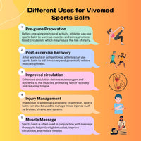 Vivomed Sports Massage Balm – Warming Muscle Heat Up Rub for Pre-Exercise Relief & Recovery | Arnica & Helianthus Oil Lotion | 500ml Warm Up Cream for Joint Pain, Muscle Aches, Injury Prevention