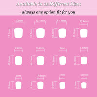 BoloShine Boloshine 24Pcs Square False Nails Short, Press on Nails Glue-on Nails Fake Nails, Glossy Full Cover French Tip False Nails, Removable Acrylic Nail Tips for Women Girls - Blossom Dance of Sakura