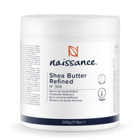 Naissance Refined Shea Butter (No. 305) - 500g - Pure, Raw, Refined - for Skin, Body, Face, Hair, Soap Making