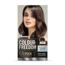 Colour Freedom Natural Brown Permanent Hair Colour. Formulated with PurePlex to Protect, Restore and Nourish. 100% Grey Coverage. 5.0 Rich Natural Brown by Knight & Wilson