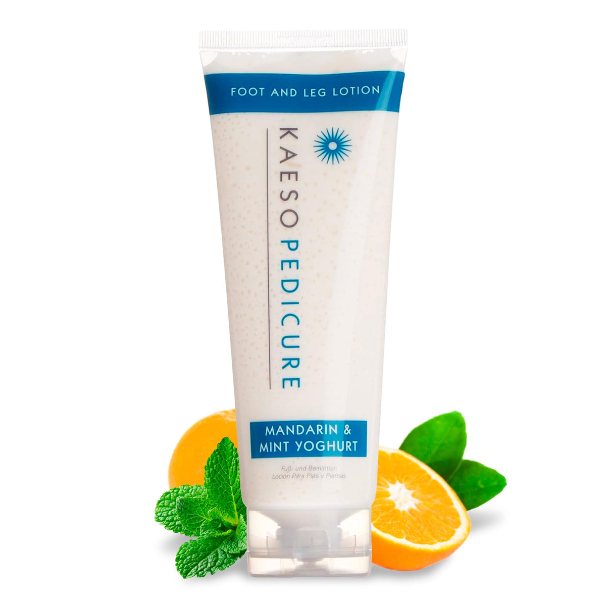 Kaeso Mandarin & Mint Foot & Leg Lotion 250ml – Cooling & Hydrating Foot and Leg Moisturiser – Refreshing & Soothing Foot Care – Professional Skincare