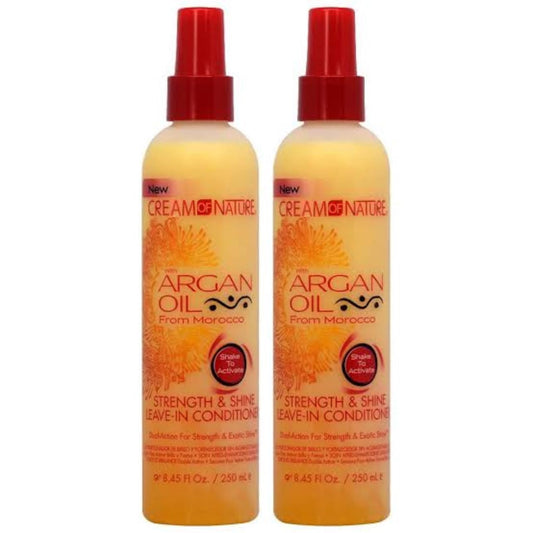 Generic Cream of Nature Argan Oil Conditioner Leave-In 250 ml (Pack of 2)