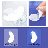 Lanjue 60 Pairs Under Eye Gel Pads, Pink Lint Free Eyelash Extension Pads with Tweezer Eye Patches Eyelash Lash Extension Lint Patches for Eyelash Extensions