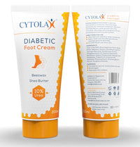 Cytolax Diabetic Foot Cream 200ml | with 10% Urea, Shea Butter, Beeswax | Softens & Moisturises Rough, Hard, Cracked, Callused Feet | Foot Care Cream to Improve Elasticity & Smoothen Skin
