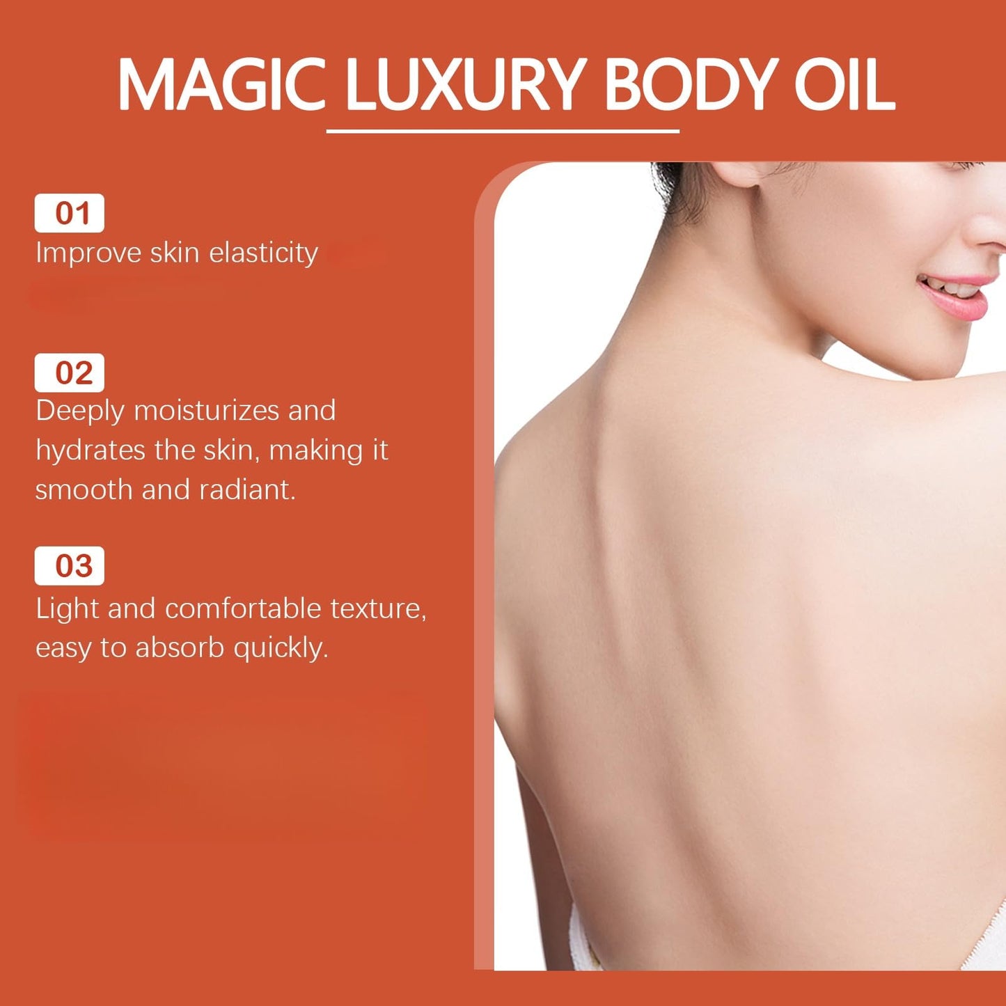 SinceReal Magic Firming Body Oil, Magic Luxury Body Oil, Skin Tightening Oils for Women Smooth, Radiant Skin, Reduce Finelines, Moisturizing