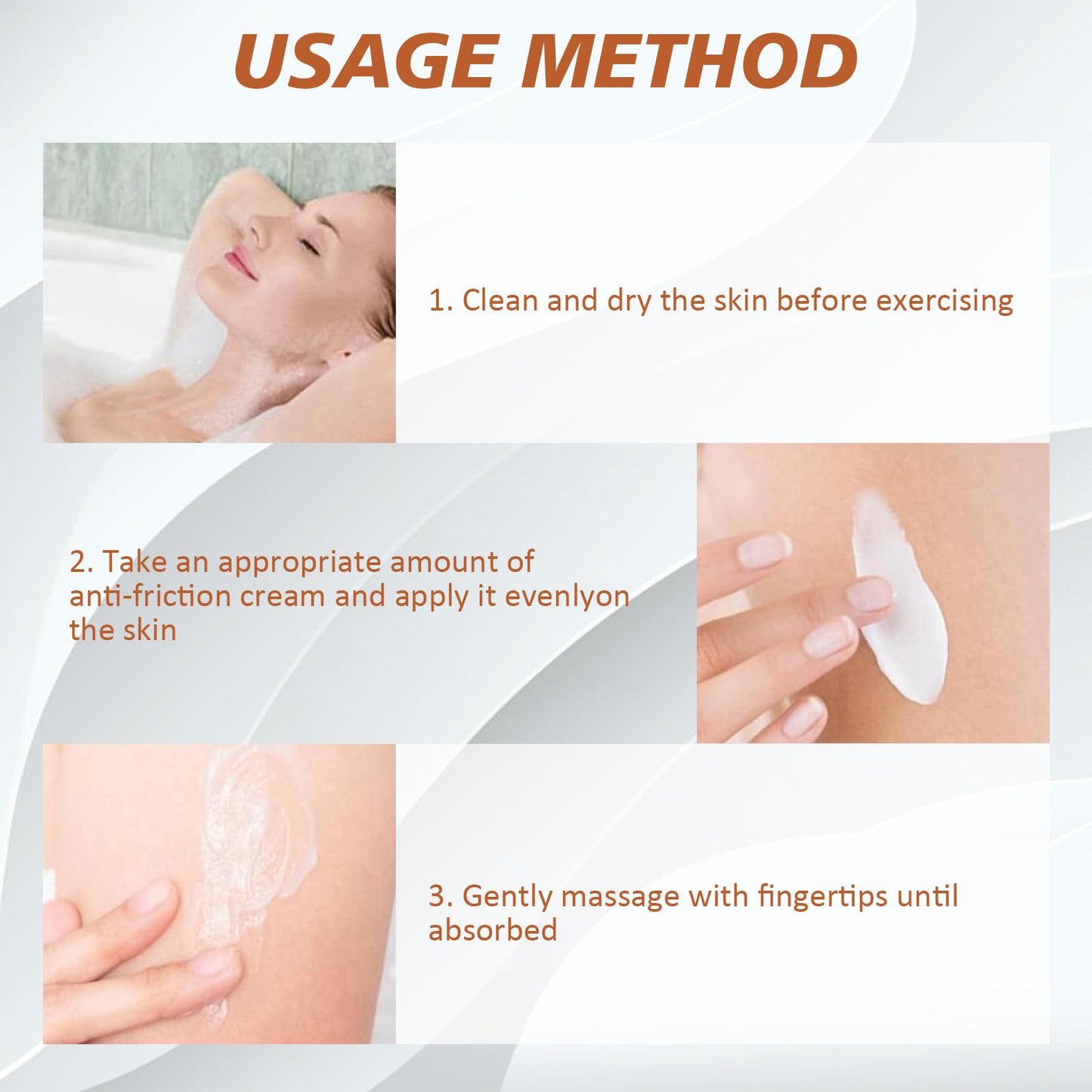 Nadiaen 2 Pack Anti Chafe Balm Chafing Cream, Body Glide, Anti Chafing Stick - Thigh Chafing Prevention Breathable & Sweat Resistant Chub Rub for Heat & Sport 40g